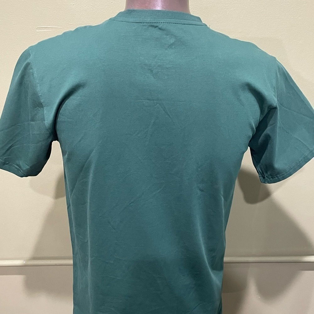 Bleecker Mercer t-shirt green crewneck modern fit - Picture 3 of 4